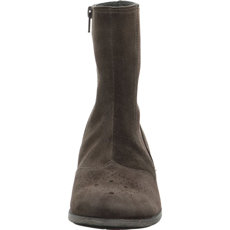 Think AGRAT Woman Ankle boot - Material: Leather in Grey