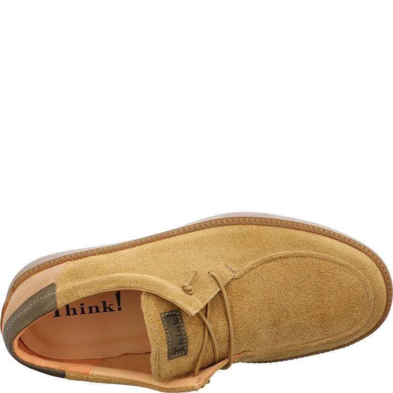 Think TURNA MEN Sneakers low - Material: Leather in Beige