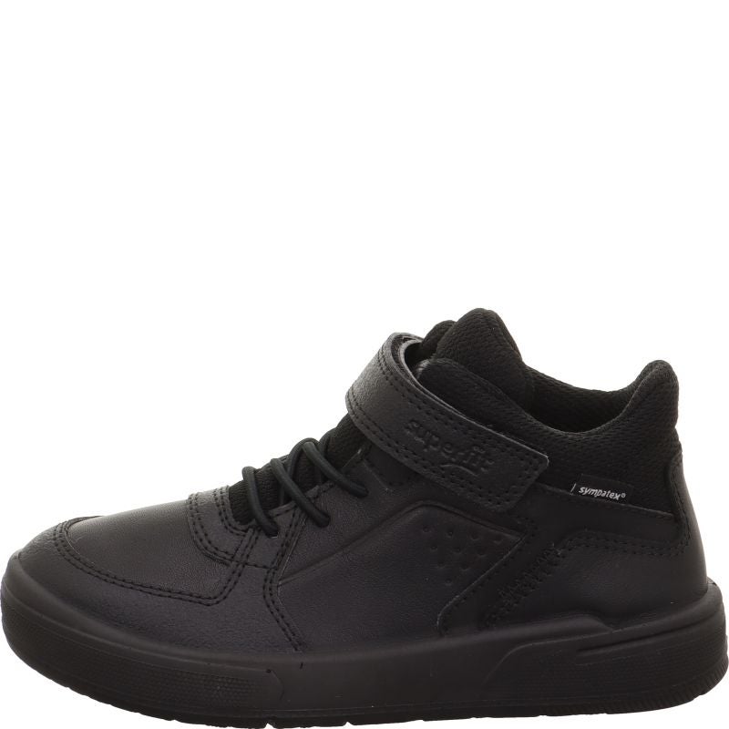 superfit MAVERICK Jungen Sneaker high - Material: Leder/Sonstiges Material/Textil in Schwarz