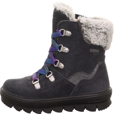 Superfit FLAVIA Girls Boot - Material: Leather/Textil in Grey