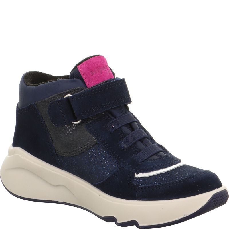 Superfit MELODY Girls Sneakers high - Material: Leder/Sonstiges Material/Texti in Blue