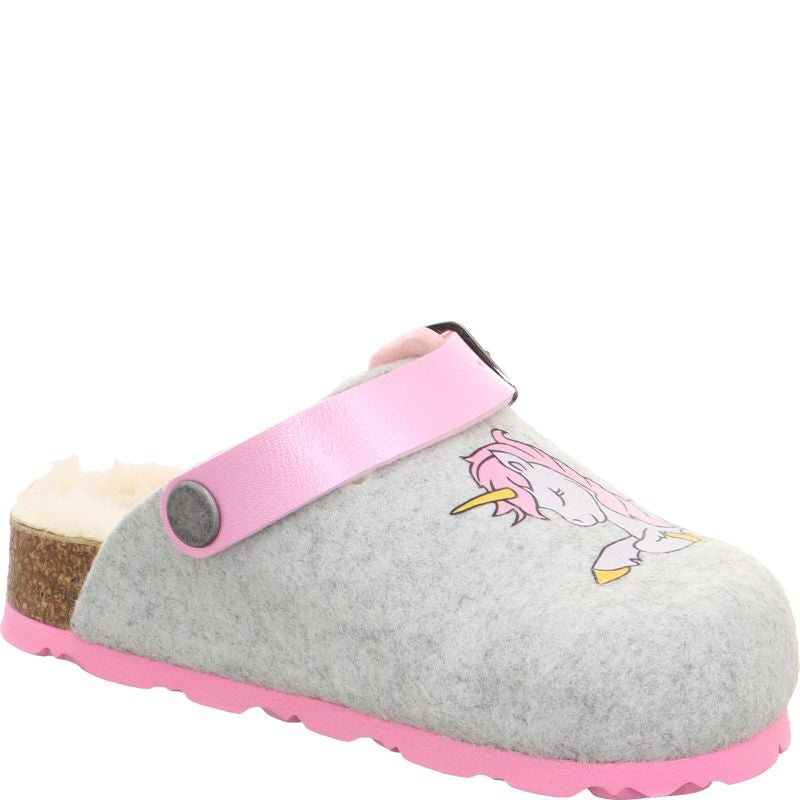 Superfit FUSSBETTPANTOFFEL Girls Clog - Material: Textile in Blue