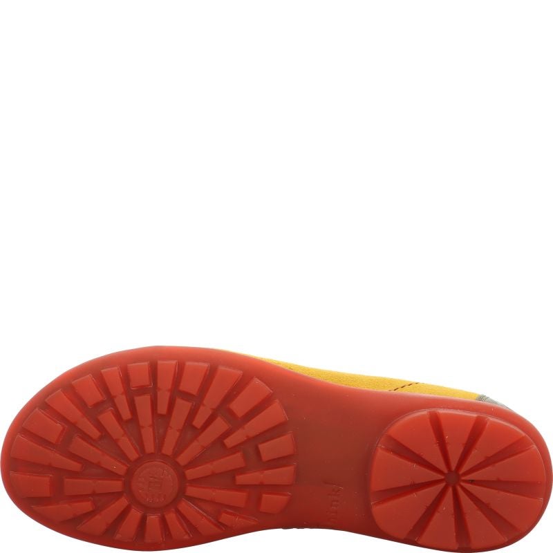 Think KONG HERREN Lace up shoe - Material: Leather in Yellow