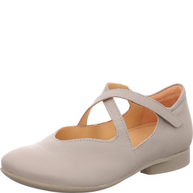 Think GUAD2 Woman Ballerina - Material: Leather in Grey