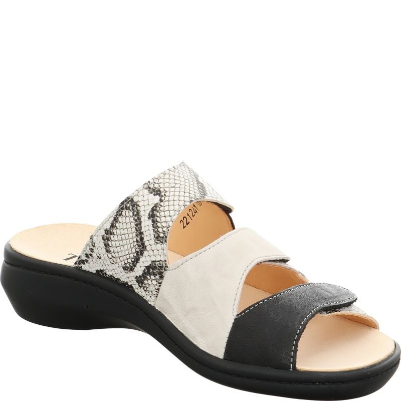 Think! CAMILLA Damen Pantolette - Material: Leder in Schwarz