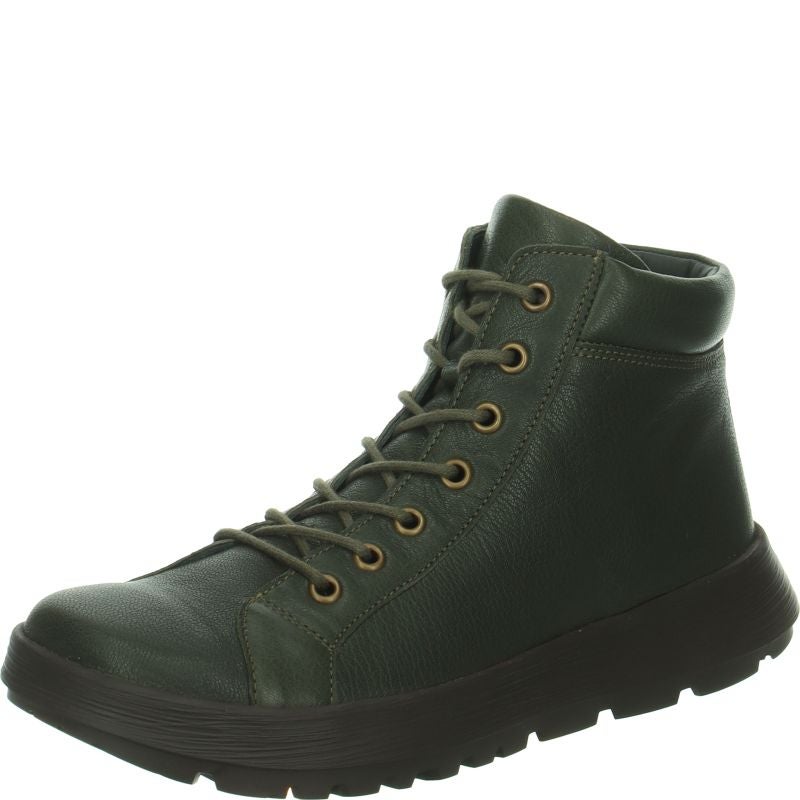 Think COMODA Ankle boot - Material: Leather in Olive