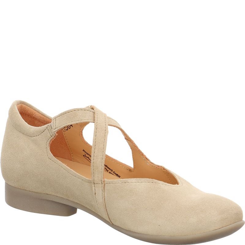 Think! GUAD2 Damen Ballerina - Material: Leder in Beige