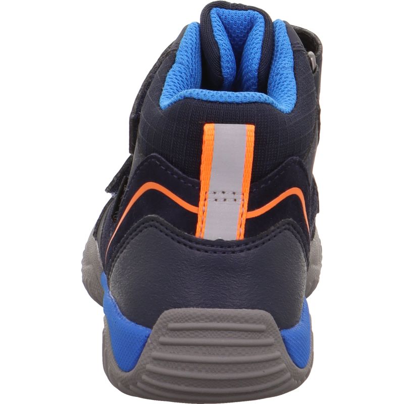 Superfit STORM Unisex | Jungen Sneaker high - Material: Leder/Sonstiges Material/Textil in Blau