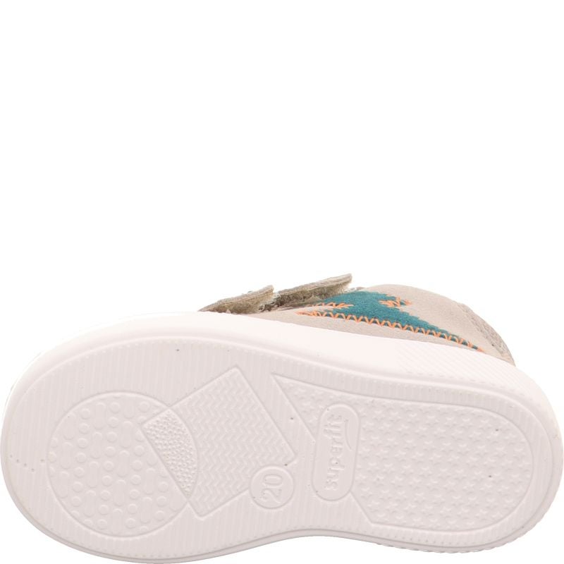 Superfit SUPIES Sneakers high - Material: LederSonstigesMaterialTexti in Beige