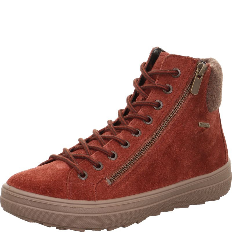 Legero MIRA Damen Sneaker high - Material: Leder/Textil in Rot