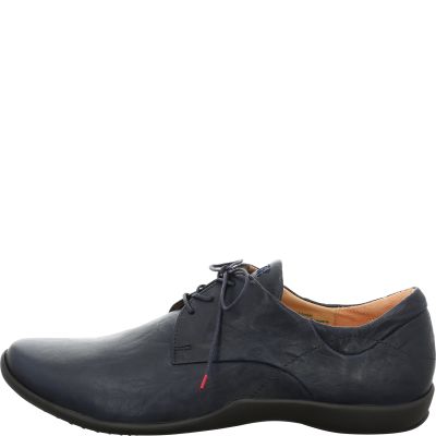 Think STONE HERREN Men Lace up shoe - Material: Leather in Blue