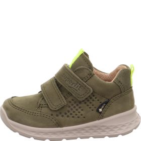 Superfit BREEZE Boys Sneakers high - Material: Leather in Green
