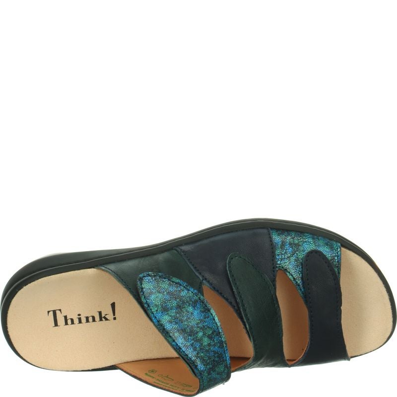 Think CAMILLA DAMEN Mules - Material: Leather in Blue