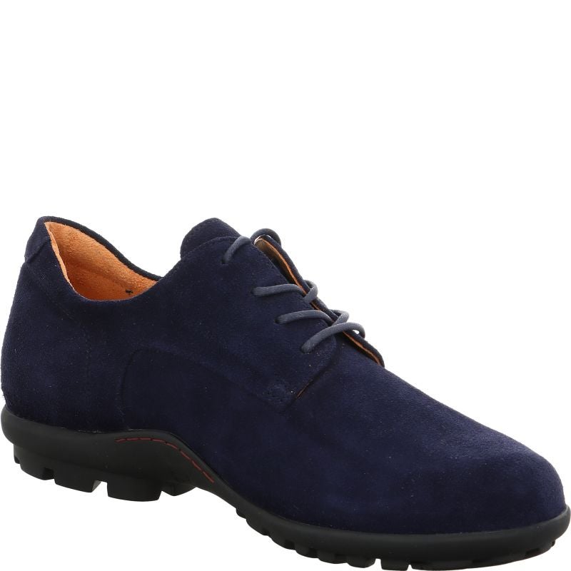 Think KONG HERREN Lace up shoe - Material: Leather in Blue
