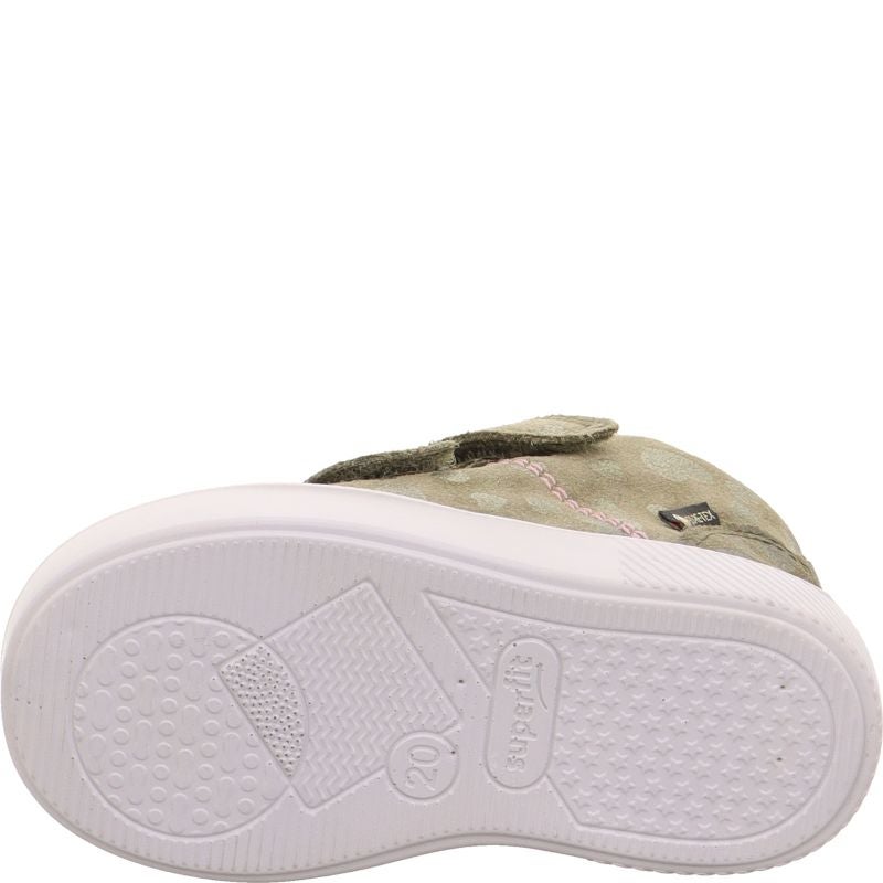 Superfit SUPIES Mädchen Sneaker high - Material: Leder/Textil in Grün