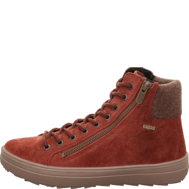 Legero MIRA Damen Sneaker high - Material: Leder/Textil in Rot