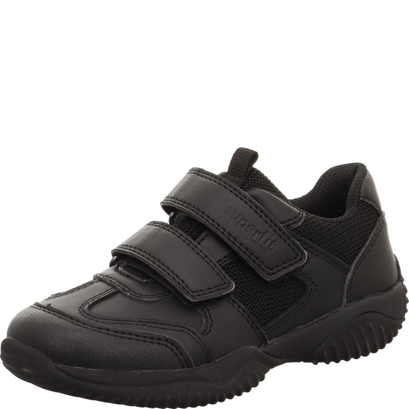 Superfit STORM Boys Sneakers low - Material: Leder/Sonstiges Material/Texti in Black