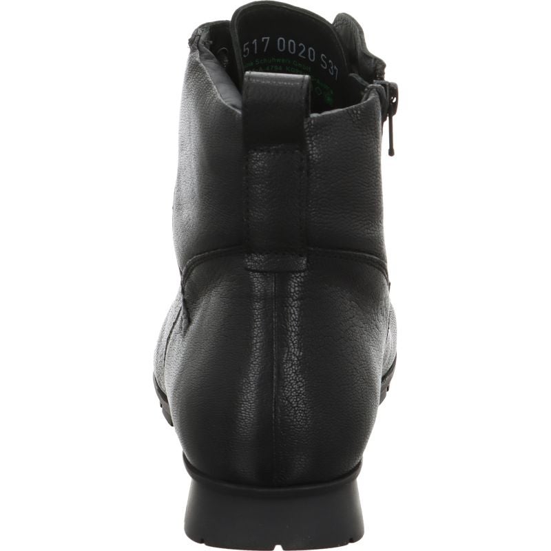 Think MENSCHA Lace-up boot - Material: Leather in Black