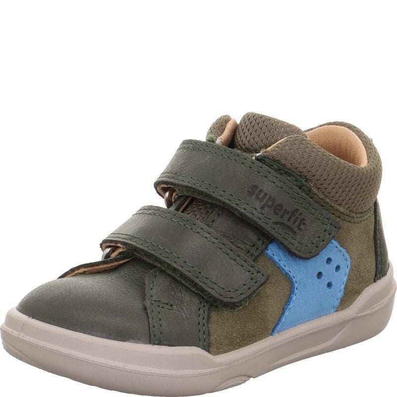 Superfit SUPERFREE Unisex | Jungen Sneaker high - Material: Leder/Textil in Grün