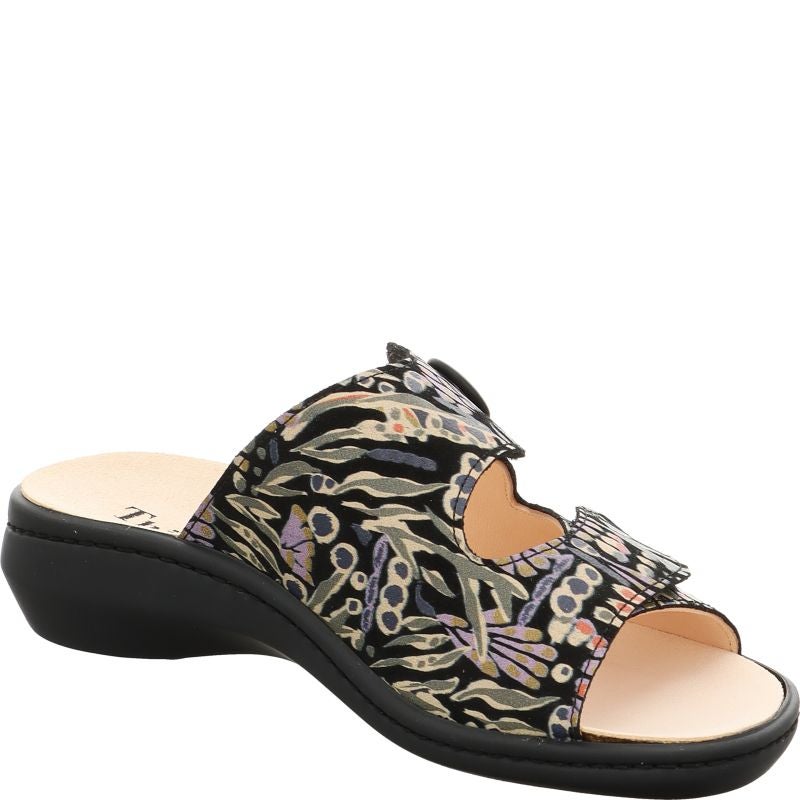 Think! CAMILLA Damen Pantolette - Material: Leder in Mehrfarbig