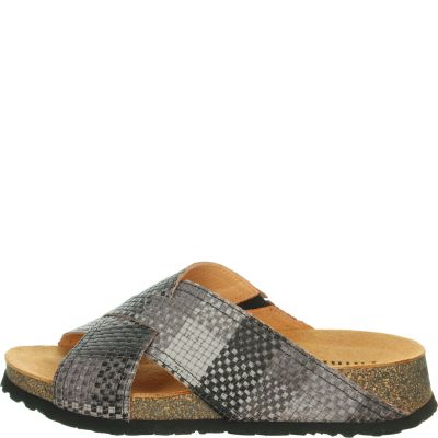 Think! KOAK Damen Pantolette - Material: Leder in Mehrfarbig