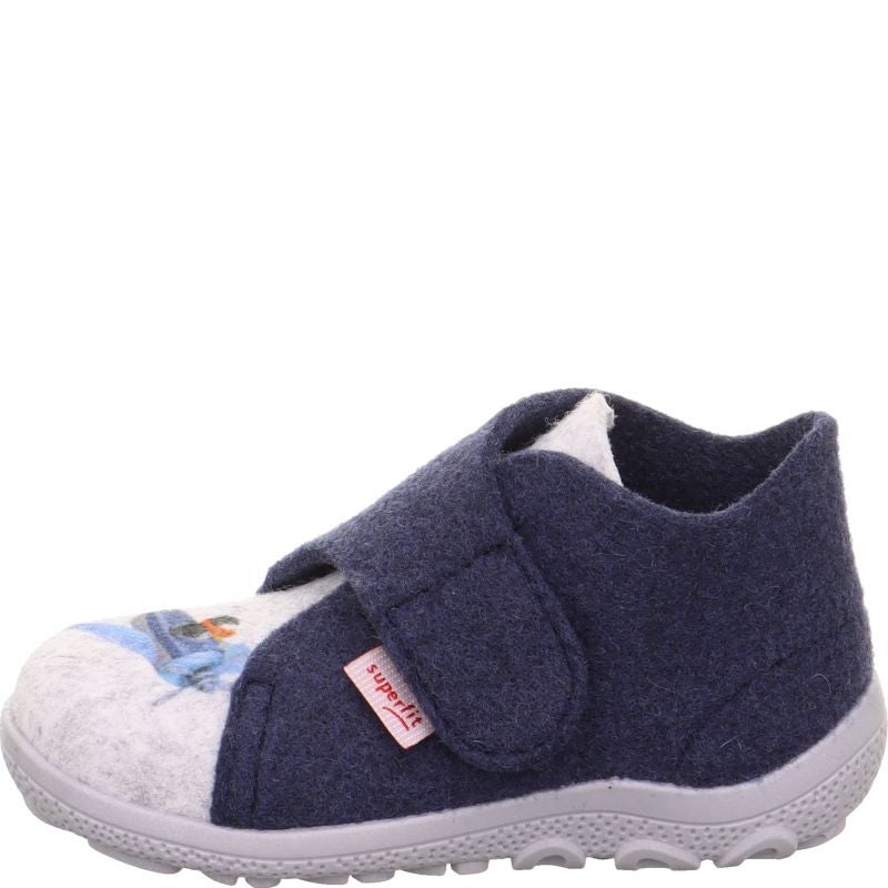 superfit HAPPY OCTI Jungen Hausschuh - Material: Textil in Blau