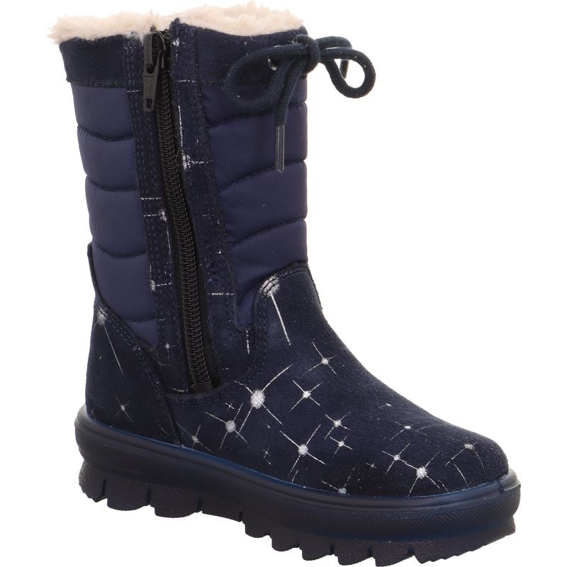 Superfit FLAVIA Girls Boot - Material: Leather/Textil in Blue