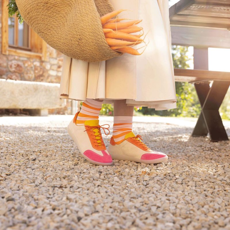 Think NATURE Woman Sneakers low - Material: Leather in Pink