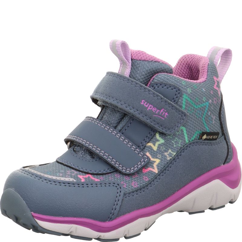 Superfit SPORT5 Mädchen Sneaker high - Material: Textil/Sonstiges Material in Blau