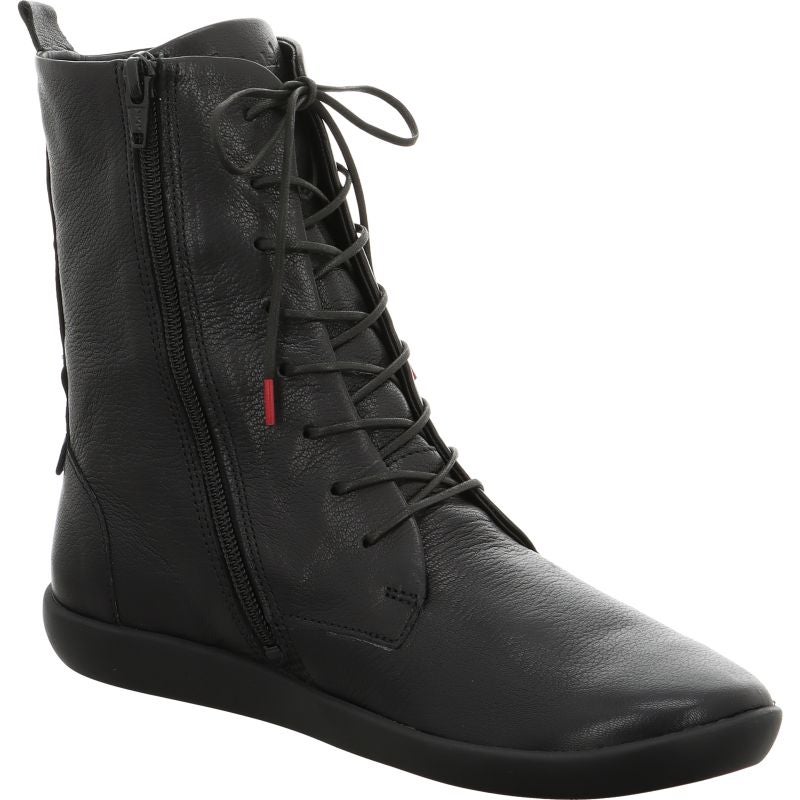Think! NATURE Damen Stiefelette - Material: Leder in Schwarz