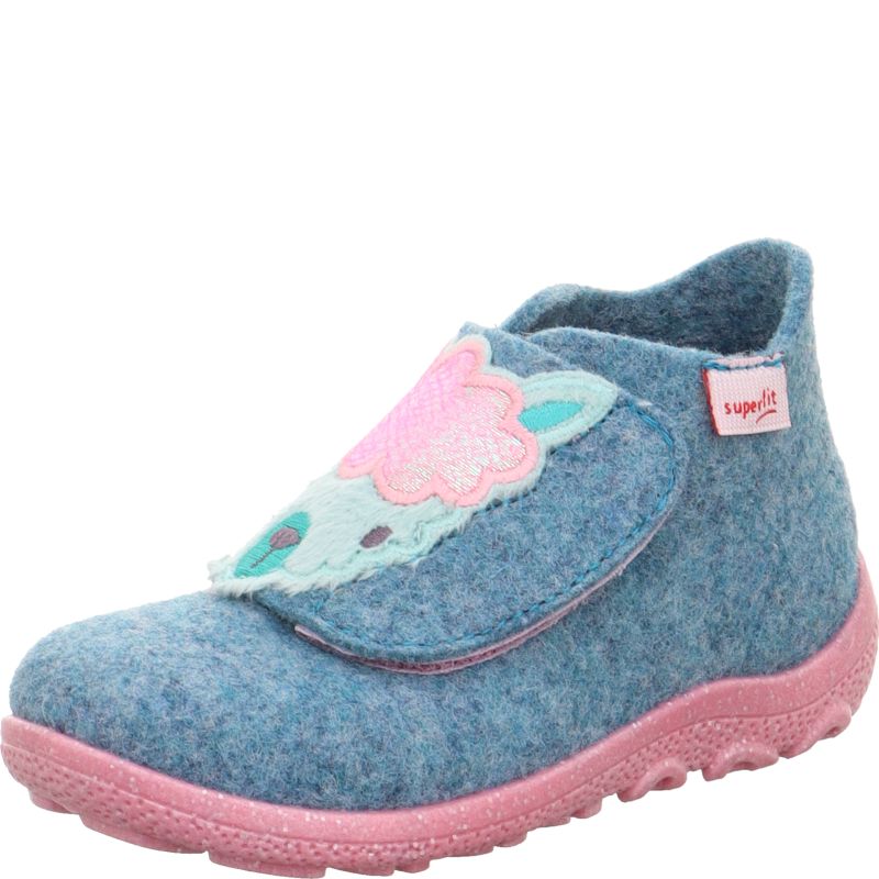 Superfit HAPPY OCTI Girls Slipper - Material: Textile in Green