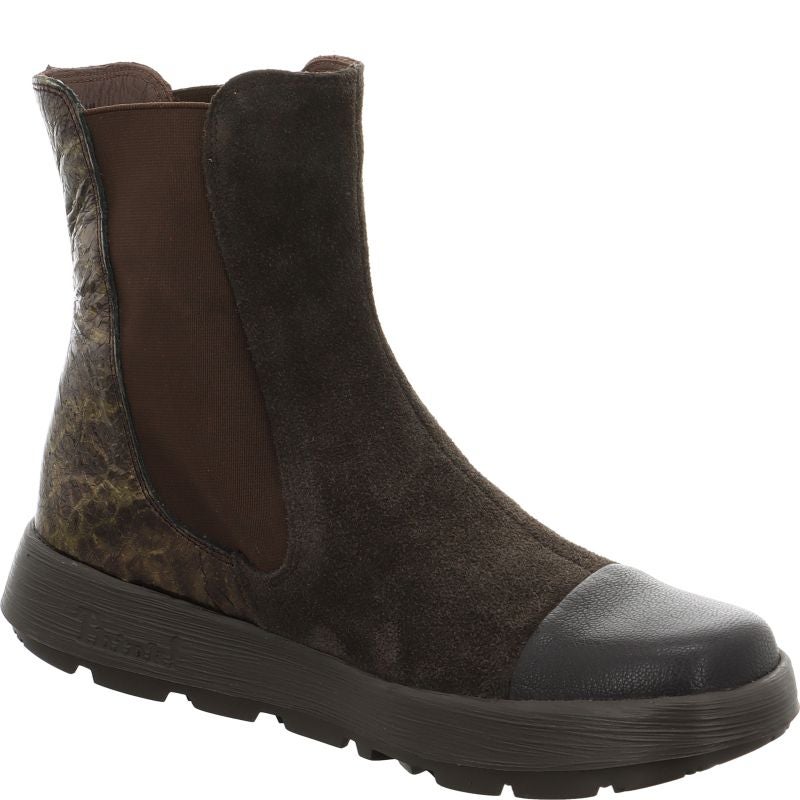 Think COMODA Woman Chelsea boot - Material: Leather in Brown