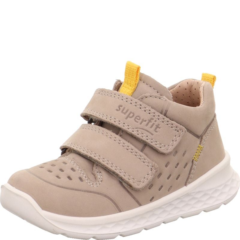 Superfit BREEZE Unisex | Jungen Sneaker high - Material: Leder in Beige