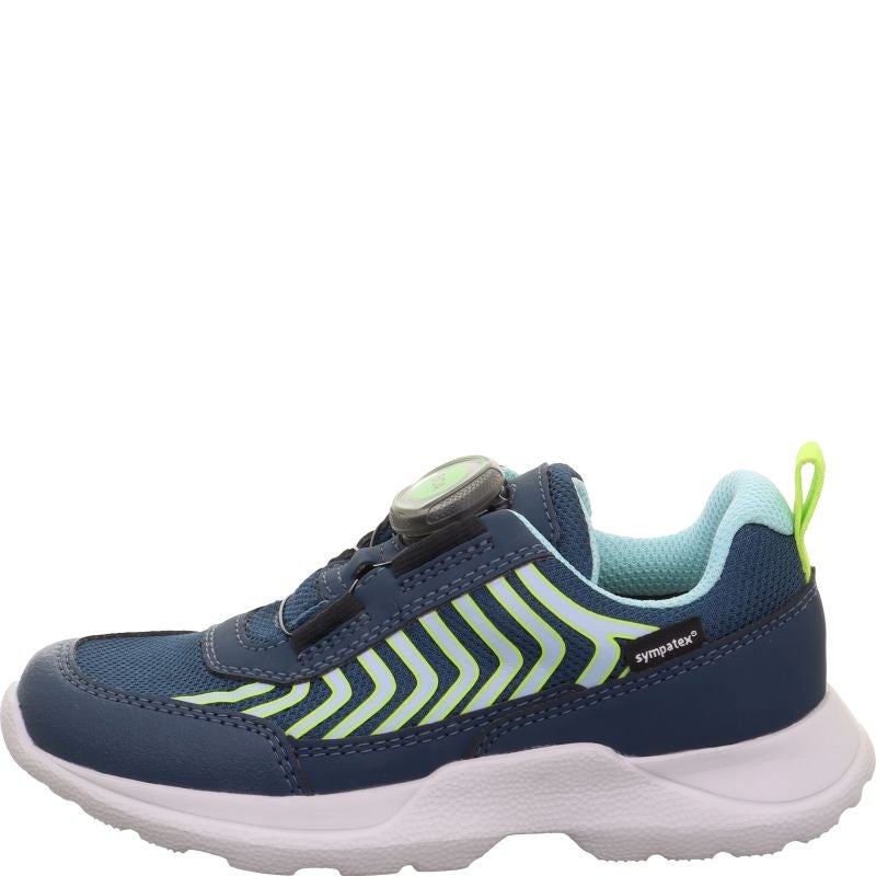 Superfit RUSH Jungen Sneaker low - Material: Textil/Sonstiges Material in Blau
