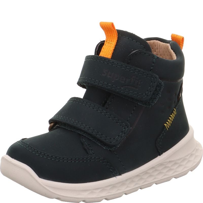 Superfit BREEZE Boys Sneakers high - Material: Leather in Green