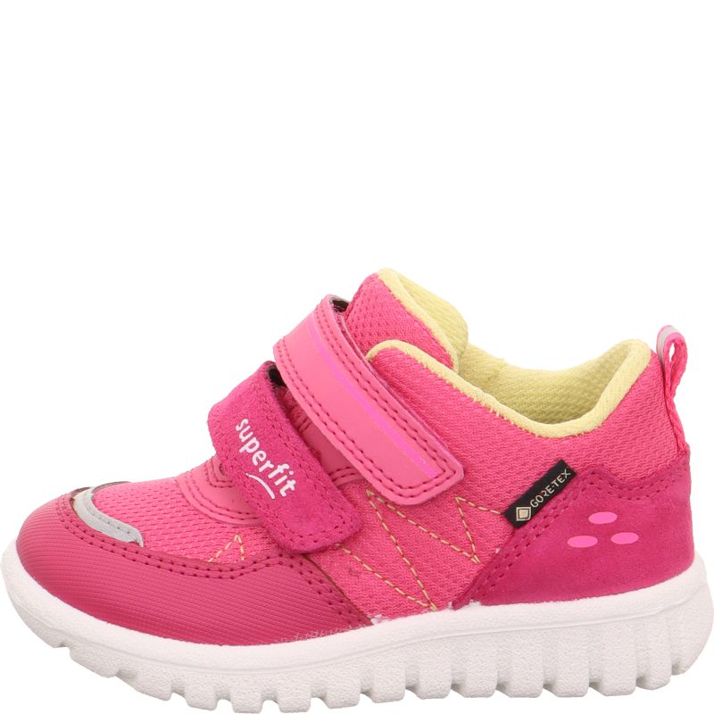 Superfit SPORT7 MINI Girls Sneakers low - Material: Leder/Sonstiges Material/Texti in Pink