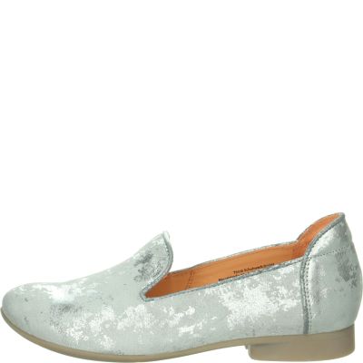 Think! GUAD2 Damen Slipper - Material: Leder in Grau