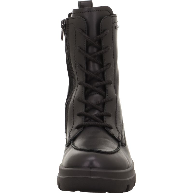 legero ANGELINA Damen Schnürboots - Material: Leder in Schwarz