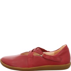 Think NATURE Woman Ballerina - Material: Leather in Red
