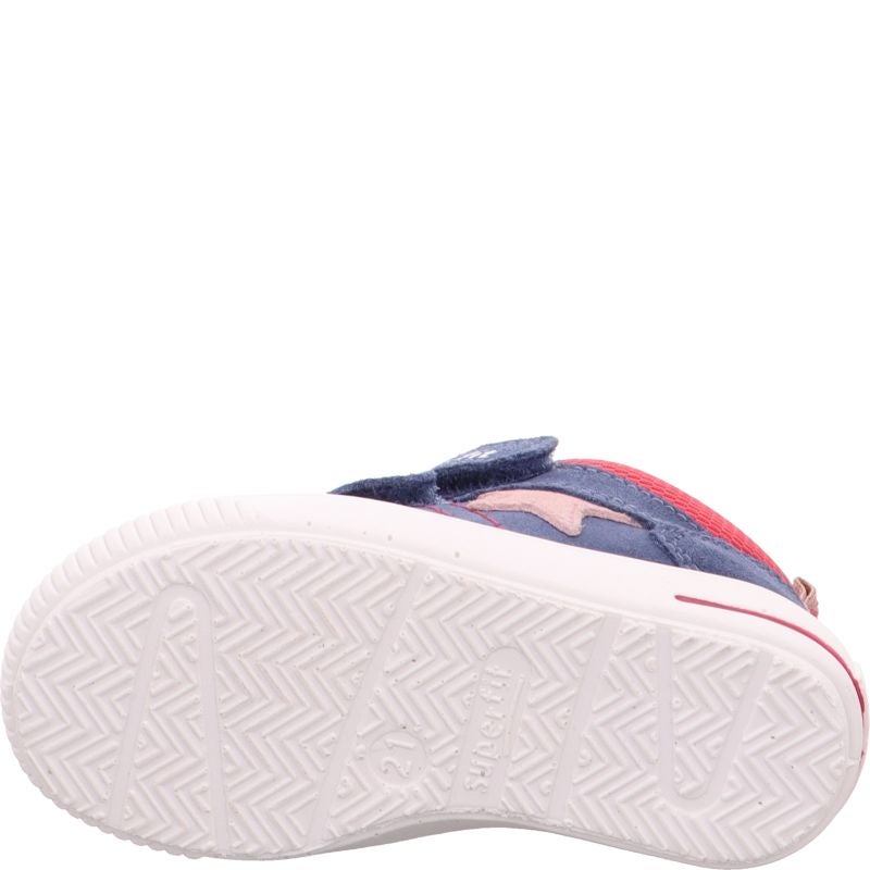 Superfit MOPPY Girls Sneakers low - Material: Leather/Textil in Blue