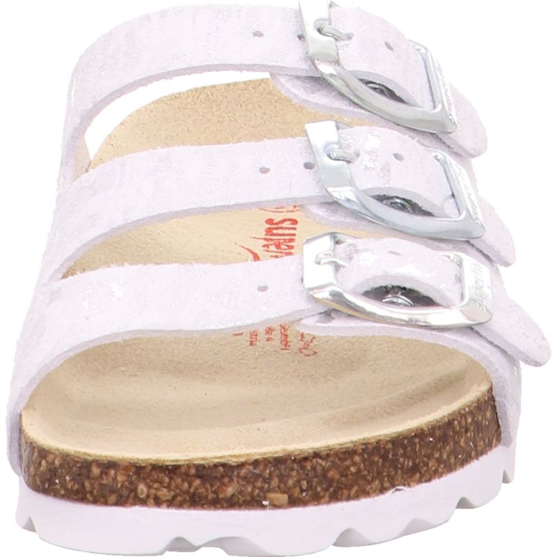 Superfit FUSSBETTPANTOFFEL Girls Slipper - Material: Sonstiges Material in White