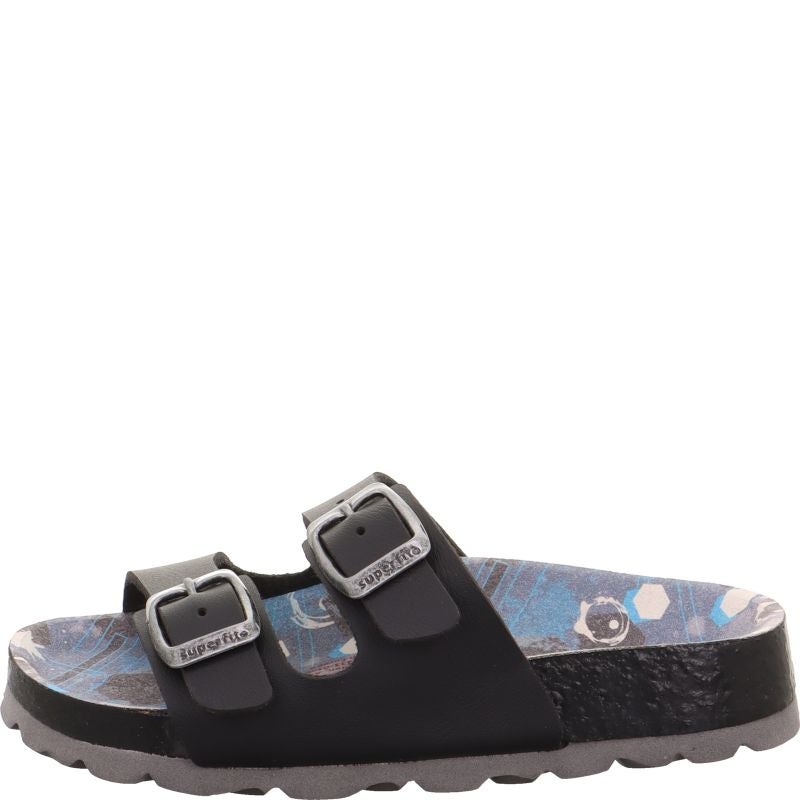 Superfit FUSSBETTPANTOFFEL Slipper - Material: Sonstiges Material in Black