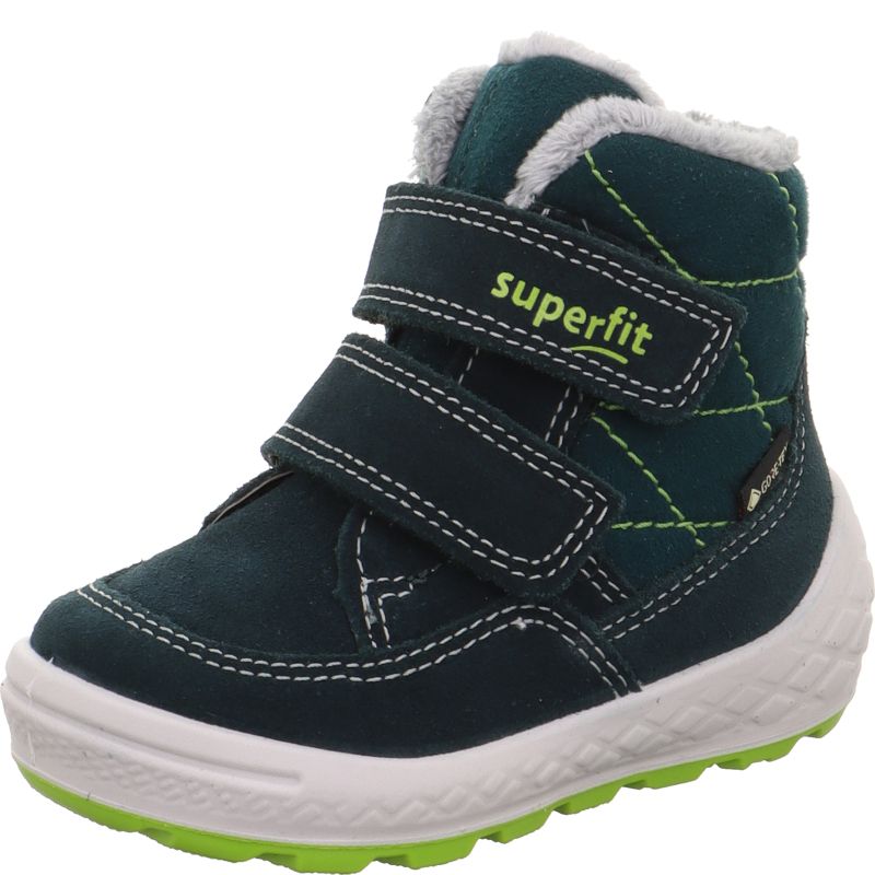 Superfit GROOVY 2.0 Jungen Boots - Material: Leder/Textil in Grün