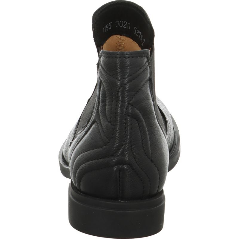 Think! NINA Damen Chelsea Boots - Material: Leder in Schwarz