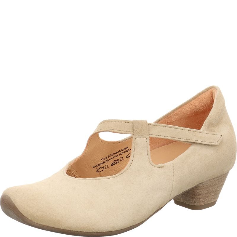 Think AIDA DAMEN Woman  - Material: Leather in Beige