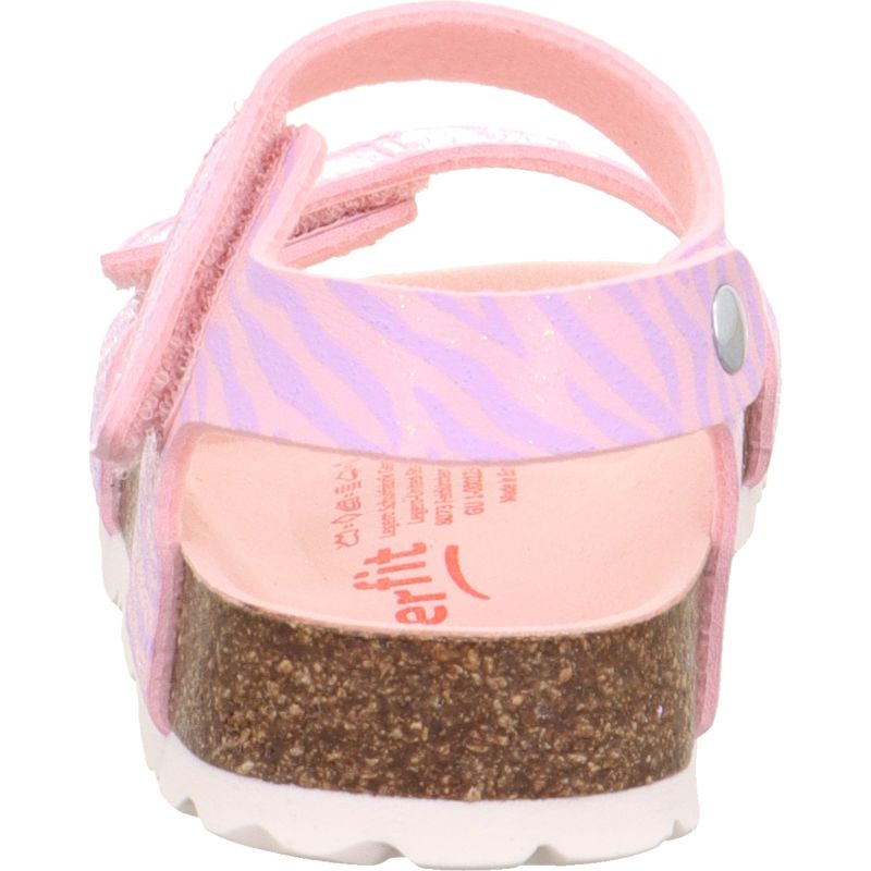 Superfit FUSSBETTPANTOFFEL Girls Sandal - Material: Sonstiges Material in Rose
