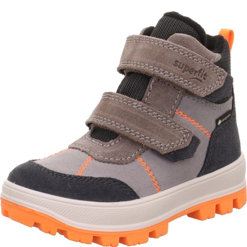 Superfit TEDD Jungen Boots - Material: Leder/Sonstiges Material/Textil in Grau
