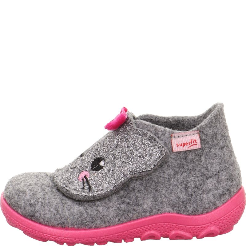 Superfit HAPPY OCTI Girls Slipper - Material: Textile in Grey