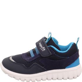 Superfit SPORT7 MINI Boys Sneakers low - Material: Leder/Sonstiges Material/Texti in Blue