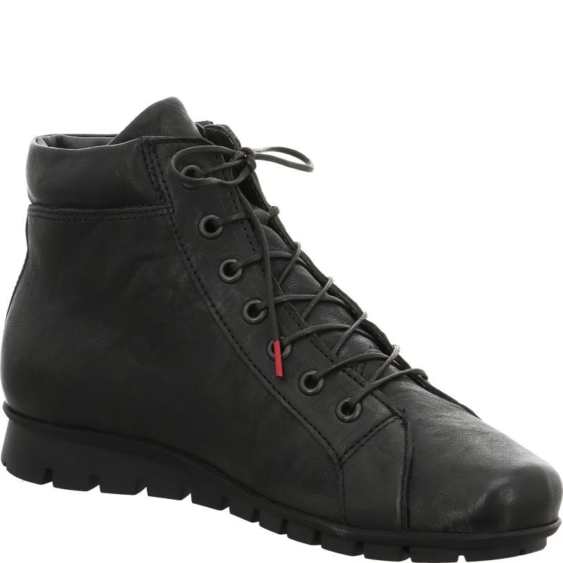Think! MENSCHA Damen Stiefelette - Material: Leder in Schwarz